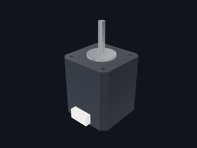 Stepper motors: NEMA 17 stepper, 48 mm, 3D preview